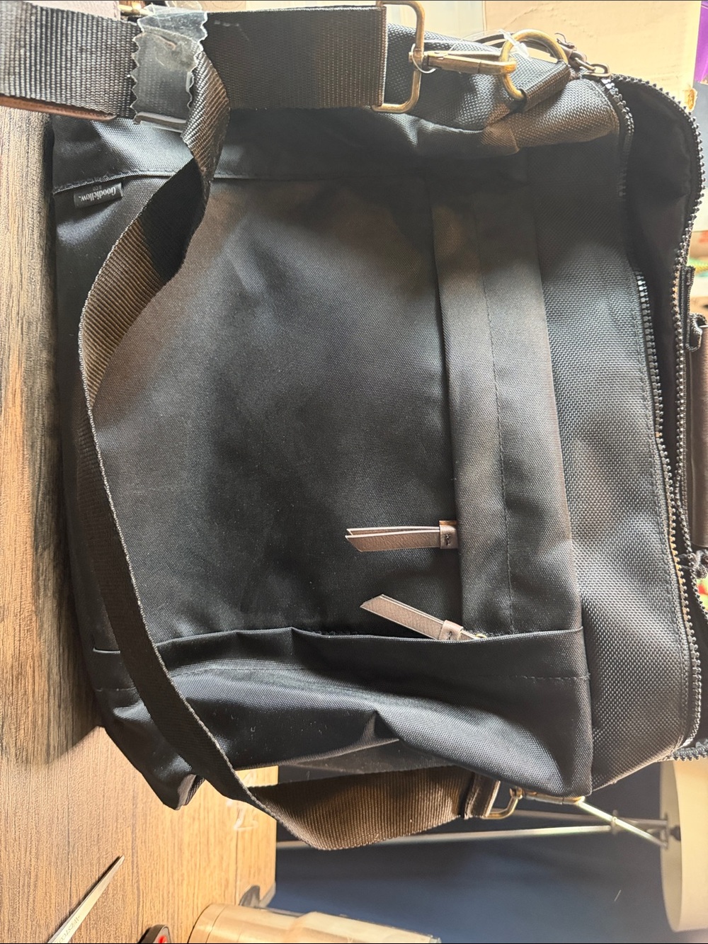 Goodfellow & Co Black Men's Messenger Crossbody Bag